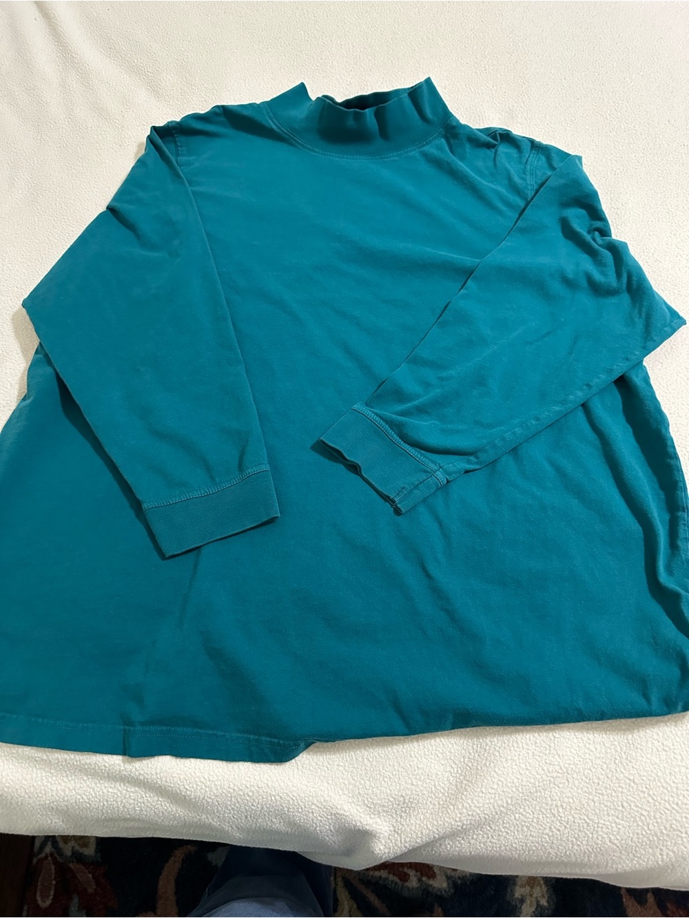 Mock Turtleneck Tops in Teal, Magenta & Green by Woman Within Size 2X. - Picture 7 of 12